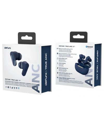 Безжични слушалки Defunc - TRUE ANC, TWS, сини - 4