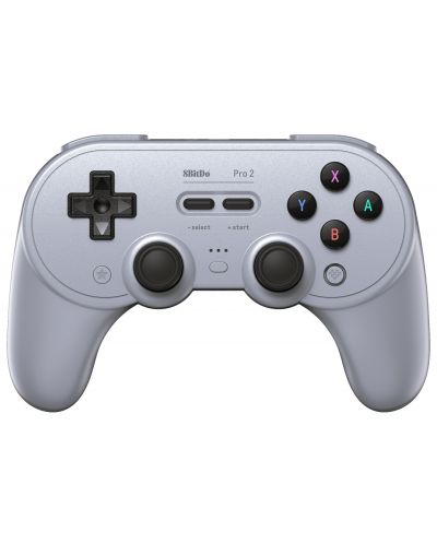 Безжичен контролер 8BitDo - Pro 2, Hall Effect Edition, сив (Nintendo Switch/PC) - 1