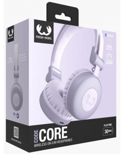 Безжични слушалки с микрофон Fresh N Rebel - Code Core, Dreamy Lilac - 6