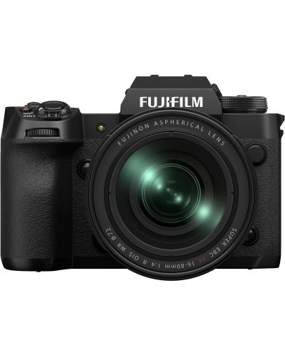 Безогледален фотоапарат Fujifilm - X-H2, 16-80mm, Black - 1