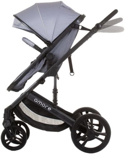 Бебешка количка Chipolino - Аморе, пепелно сива - 7