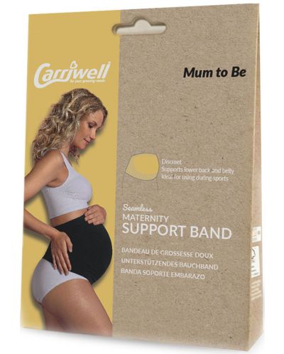 Безшевен колан за бременни Carriwell, размер M, черен - 5