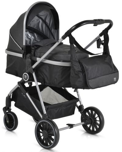 Бебешка комбинирана количка Moni - Kali, черна - 5