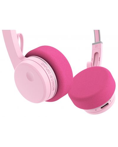 Безжични слушалки с микрофон Defunc - Mondo Freestyle, розови - 3