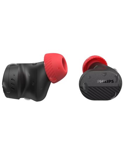 Безжични слушалки Philips - TAA5508BK/00, TWS, ANC, черни/червени - 4