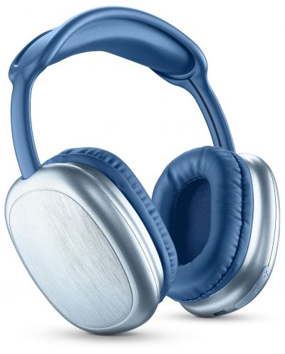 Безжични слушалки с микрофон Cellularline - MS Maxi 2, сини - 1