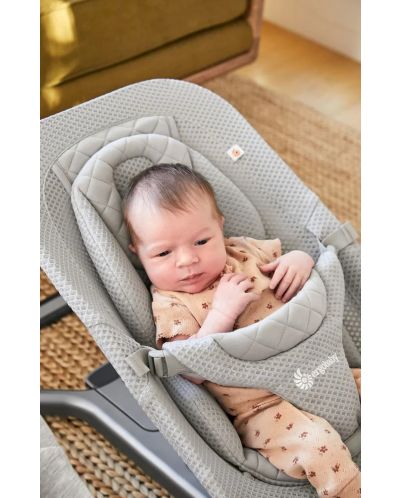 Бебешки шезлонг 3 в 1 Ergobaby - Evolve, Light Grey - 3