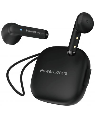 Безжични слушалки PowerLocus - PLX1, TWS, черни - 1
