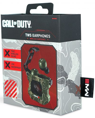 Безжични слушалки OTL Technologies - Call of Duty MWIII, TWS, Olive Camo - 9