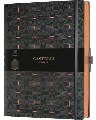 Бележник Castelli Copper & Gold - Rice Grain Copper, 19 x 25 cm, линиран - 1