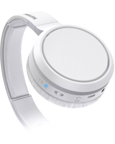 Безжични слушалки с микрофон Philips - TAH5205WT, бели - 7