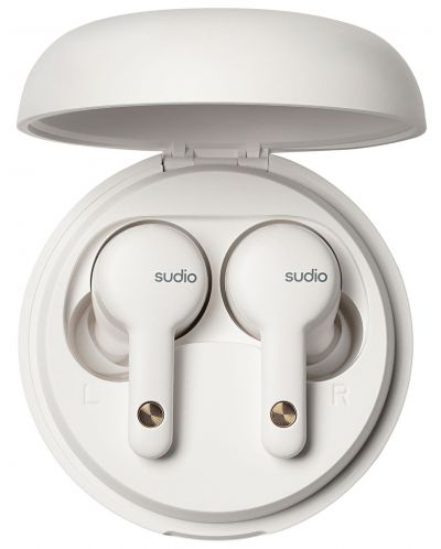 Безжични слушалки Sudio - A2, TWS, ANC, бели - 5
