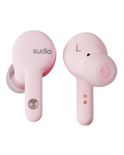 Безжични слушалки Sudio - A2, TWS, ANC, розови - 2