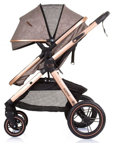 Бебешка количка с трансформираща се седалка Chipolino - Аспен, Пясък - 7