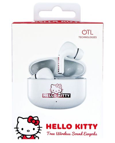 Безжични слушалки OTL Technologies - Core Hello Kitty, TWS, бели - 6