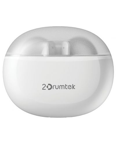 Безжични слушалки A4tech - B20 2Drumtek, TWS, бели - 4