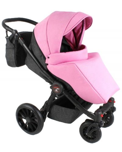 Бебешка количка Adbor - Mio plus, цвят 04, розова - 1