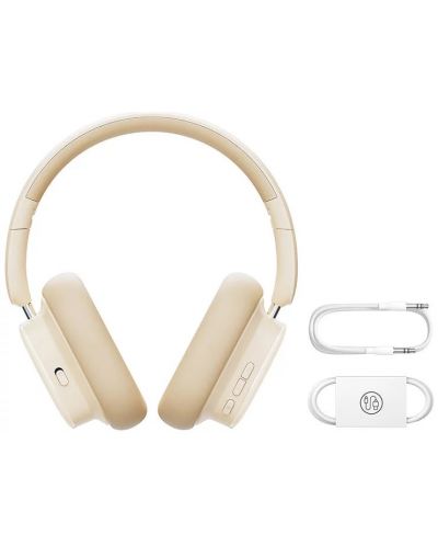 Безжични слушалки Baseus -  Bowie H1i, ANC, бели - 6