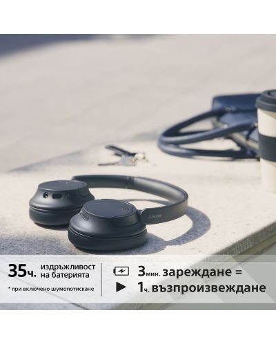 Безжични слушалки Sony - WH-CH720, ANC, черни - 6