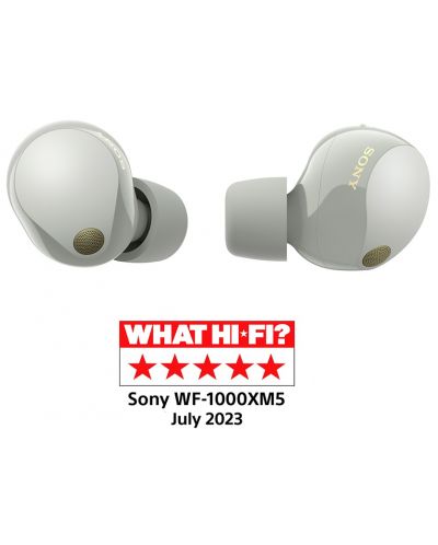 Безжични слушалки Sony - WF-1000XM5, TWS, ANC, сребристи - 4