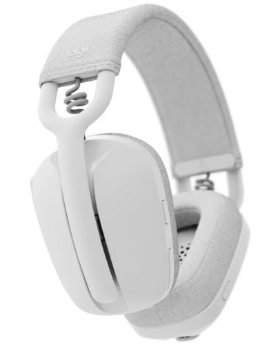 Безжични слушалки с микрофон Logitech - Zone Vibe 100, бели/сиви - 3