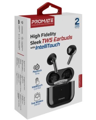 Безжични слушалки ProMate - FreePods-2, TWS, черни - 2