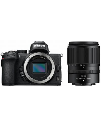 Безогледален фотоапарат Nikon - Z50, Nikkor Z DX 18-140mm, Black - 2
