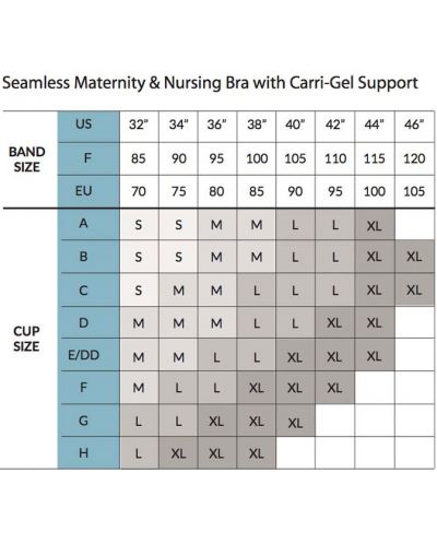 Безшевен сутиен за кърмене Carriwell - Carri-Gel, размер L, бял - 7