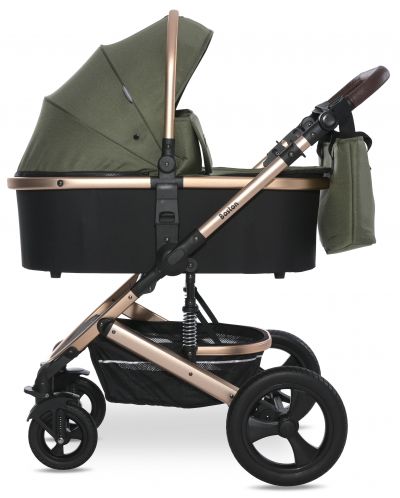 Бебешка количка с твърд кош Lorelli - Boston, Loden Green - 4