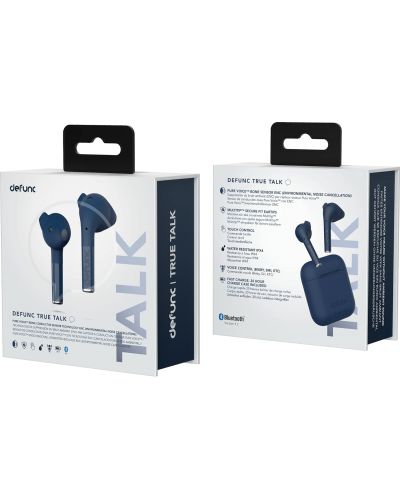 Безжични слушалки Defunc - TRUE TALK, TWS, сини - 3