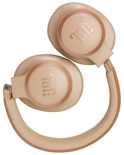 Безжични слушалки JBL - Live 770NC, ANC, Sand - 8