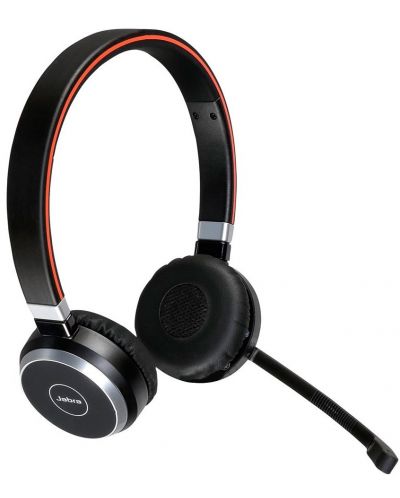 Безжични слушалки с микрофон Jabra - Evolve 65 SE MS, черни - 2