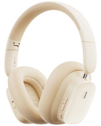 Безжични слушалки Baseus -  Bowie H1i, ANC, бели - 1