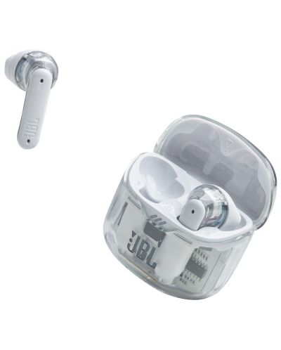 Безжични слушалки JBL - Tune Flex Ghost Edition, TWS, ANC, бели - 2