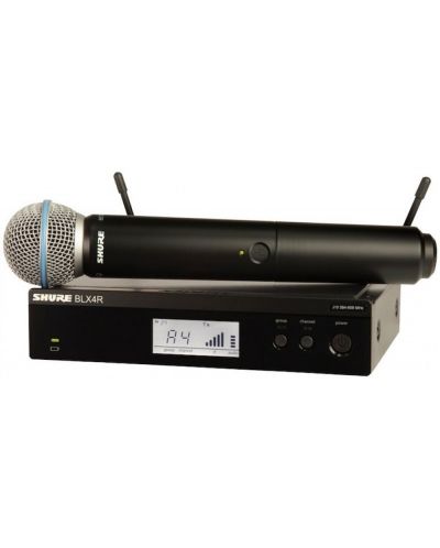 Безжична микрофонна система Shure - BLX24RE/B58-K3E, черна - 1