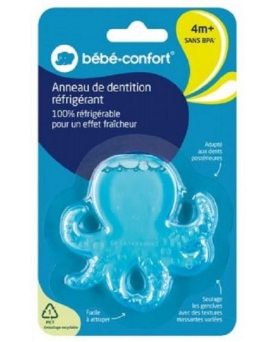Бебешка гризалка с течност Bebe Confort - Blue, 4м+ - 1