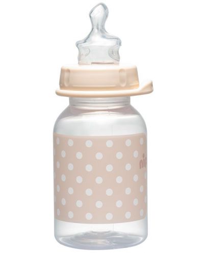 Бебешко шише NIP - Trendy, РР, Flow S, 0-6 м, 125 ml  - 2