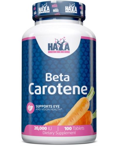 Beta Carotene, 20000 IU, 100 таблетки, Haya Labs - 1