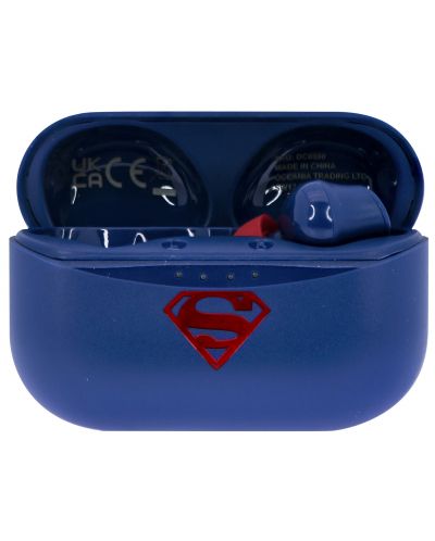 Детски слушалки OTL Technologies - Superman, TWS, сини/червени - 4