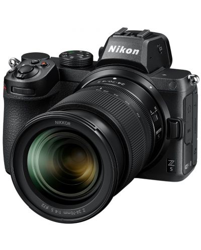Безогледален фотоапарат Nikon - Z5, Nikkor Z 24-70mm, f/4S, черен - 3