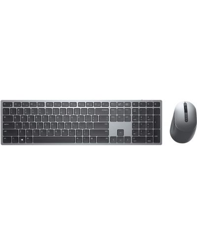 Kлавиатура и мишка Dell - Premier KM7321W, безжична, сива - 1