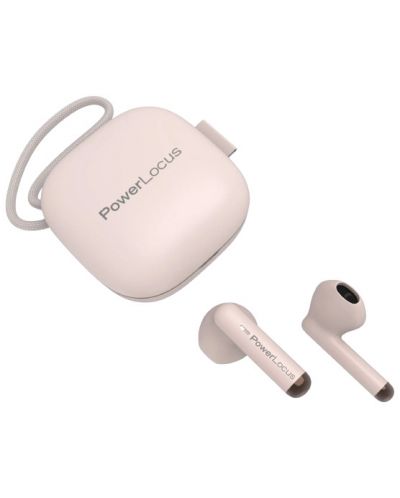 Безжични слушалки PowerLocus - PLX1, TWS, розови - 2