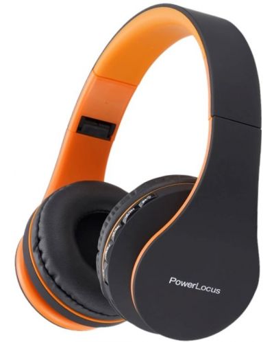 Безжични слушалки PowerLocus - P1, оранжеви - 1