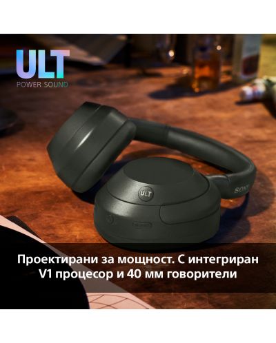 Безжични слушалки Sony - WH ULT Wear, ANC, Forest Gray - 4