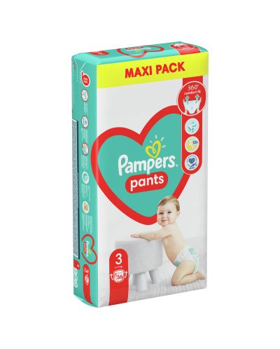 Бебешки пелени гащи Pampers - 3, 54 броя - 1