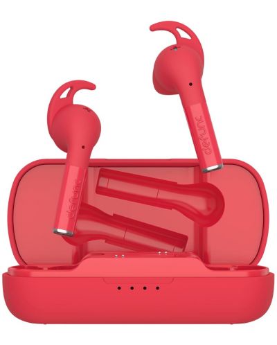 Безжични слушалки Defunc - TRUE PLUS, TWS, червени - 4