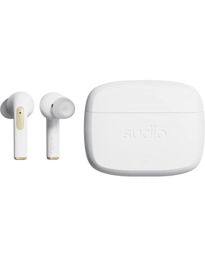 Безжични слушалки Sudio - N2 Pro, TWS, ANC, бели - 1