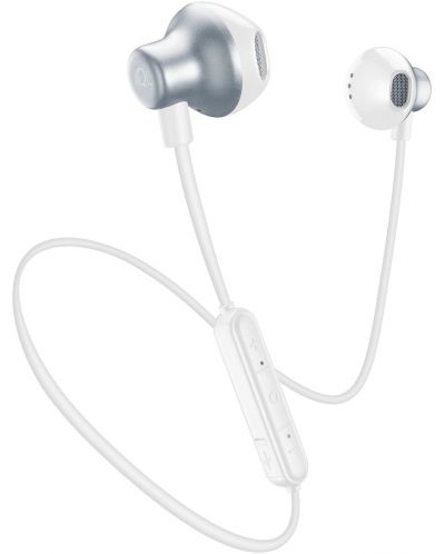 Безжични слушалки с микрофон AQL - Cliff, бели - 1