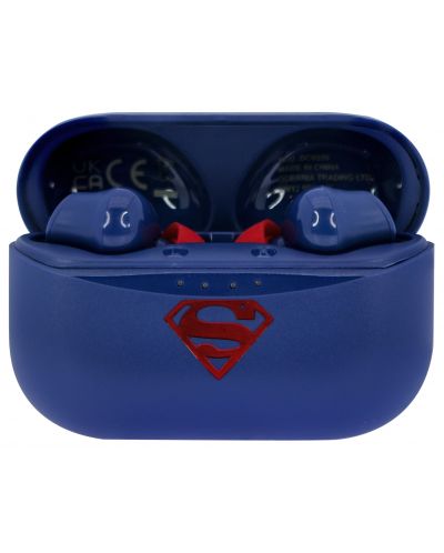 Детски слушалки OTL Technologies - Superman, TWS, сини/червени - 3