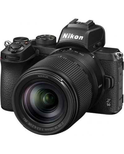 Безогледален фотоапарат Nikon - Z50, Nikkor Z DX 18-140mm, Black - 1